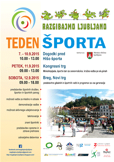 teden športa v Ljubljani 2015