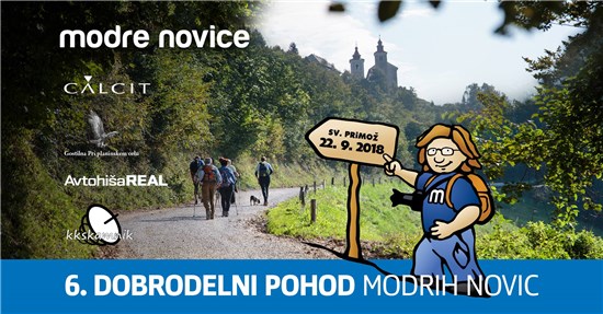 6. dobrodelni pohod Modrih novic